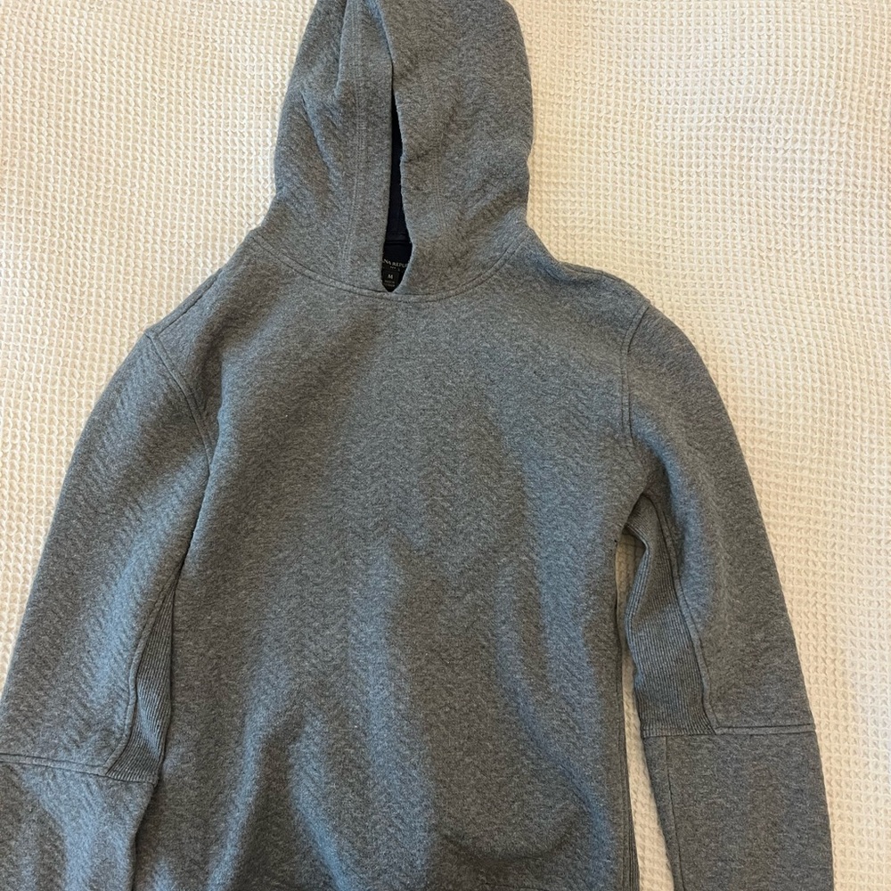 Men's Gray Quilted Hoodie